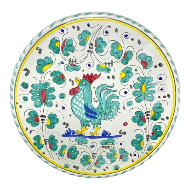 Rooster DERUTA vintage Pizza Plate Cake Or Cheese Platter ROUND 12"