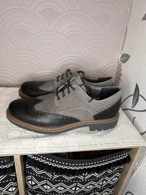 Scarpe stringate casual Clarks Batcombe in pelle brogue alacciate casual UK7 G