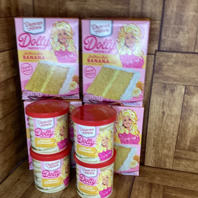 DOLLY PARTON'S SOUTHERN Banana Cake Mix+Buttercream Frosting Duncan