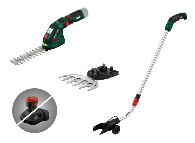 PARKSIDE X12V CESOIE a batteria, manico telescopico senza Batteria con