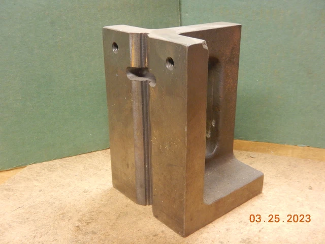 Lot Ac47 Older Machinist Angle Plate W/ Groove Jig Fixture Setup Tooling