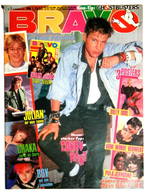 BRAVO Nr. 01/1984 Nena Billy Idol DEPECHE MODE NICK RHODES DURAN D. COREY HART