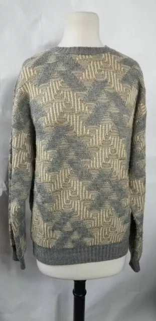 Crossings Mens Wool Sweater Size XL Knit Made In U.S.A vintage Chunky