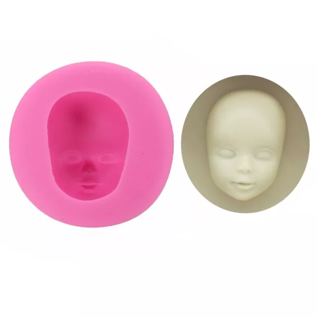 1PC Baby Face Silicone Mold Party Cake Decoration Mould DIY Resin Epoxy Art Tool