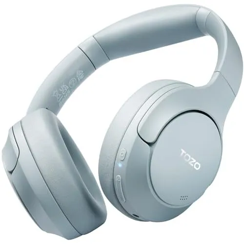 HT2 Hybrid Active Noise Cancelling Headphones, Blue New Upgraded Edition