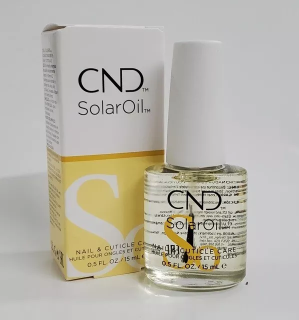 100% Authentic CND SOLAR OIL Nail & Cuticle Conditioner 15ml .5 fl. oz.