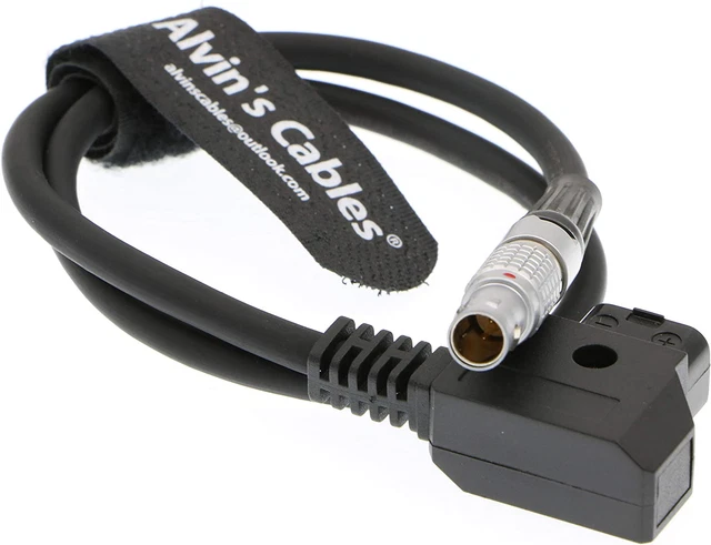 Cable adaptador de corriente macho de 2 pines Alvin's Cables D Tap a 0B para Teradek Bond 45 cm