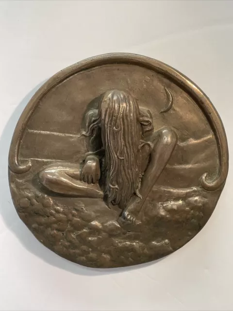 Celtic Moon Goddess Hanging Plaque From Wild Goose Studio’s Ireland Hand Cast
