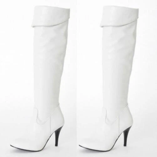 Women High Heels Casual Pull On Knee High Boots Shoes plus sz