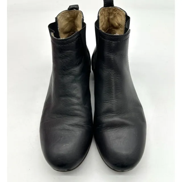 FRYE Ankle Boots Womens Jillian Slip On Leather Black Size 7M