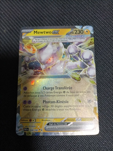 Mewtwo Ex 58/182 Téracristal – Coffret 10 Cartes Pokémon Françaises Ultraboost Écarlate & Violet 4