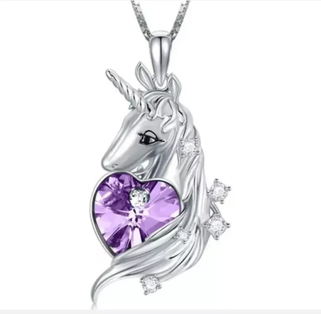 UNICORN Love Heart Spirit Animal Necklace & Pendant Jewelry + Free Gift Bag