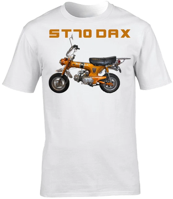 T-Shirt ST70 Dax Motorbike Motorcycle Biker Short Sleeve Crew Neck