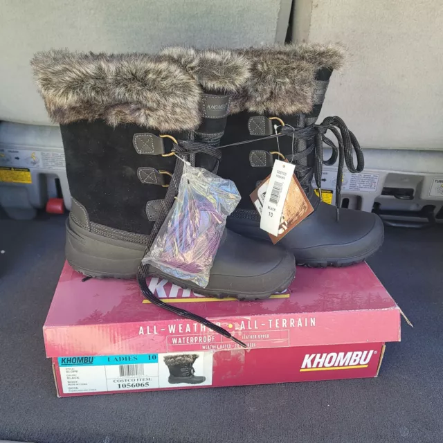 NEW Khombu Womens Size 10 Snow Boots