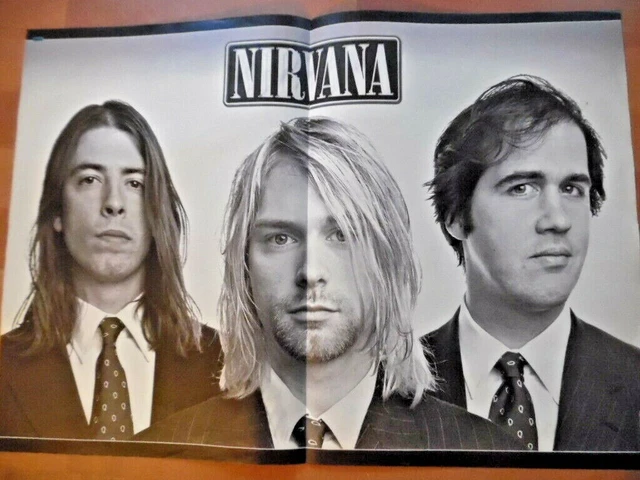 NIRVANA + BLUE --- YAM-Mittel-Poster 41 x 28 cm Bravo Clipping B 336