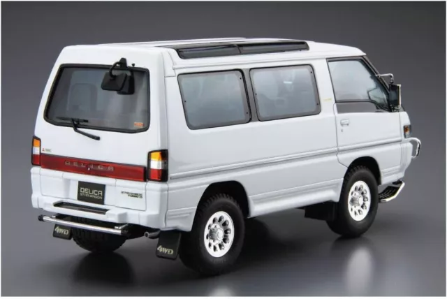 Aoshima 1 / 24 Scale Mitsubishi No.27 P35W DELICA Star Wagon 1991 Plastic Model 2