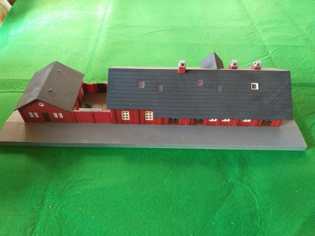 Maquette De Station-service Vintage Années 80 - Échelle 1:64 (échelle S) - Décoration Pour Réseau De Trains Miniatures