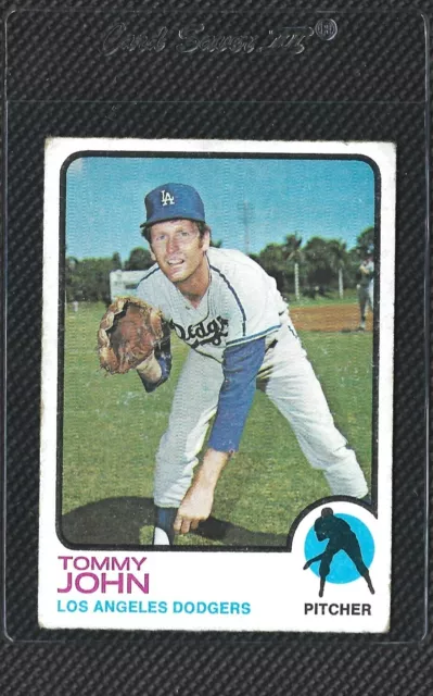 1973 Topps Baseball #258 Tommy John Los Angeles Dodgers Vg/Ex