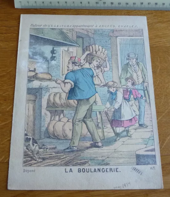 Ancien Protège-cahier Couverture "LA BOULANGERIE"