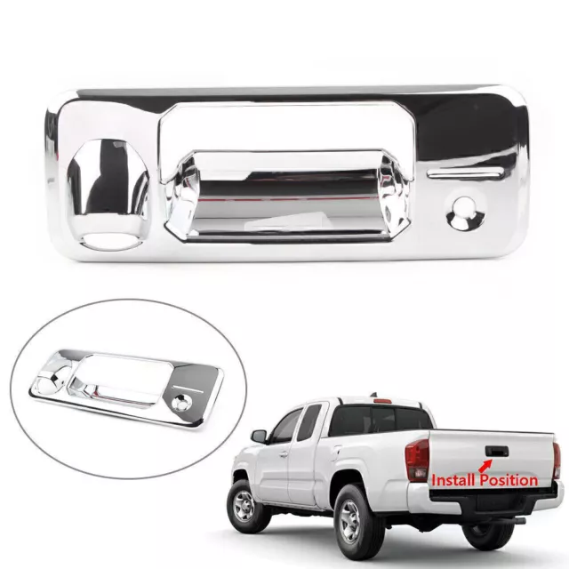 Fit For Toyota Tacoma 2015-2020 Chrome Car Rear Door Bowl Handle Cover Trim