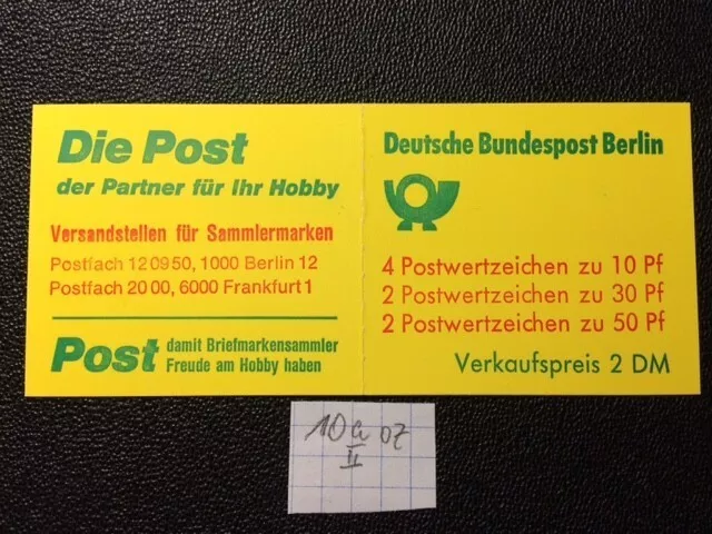 Berlin MH 10a II oz, postfrisch, Mi. 11,00,   HB