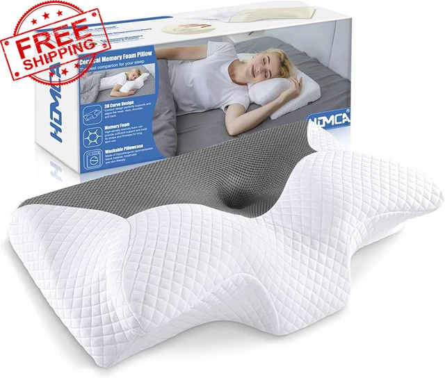 Cervical Pillow Memory Foam Pillows - Contour Memory Foam Pillow for Neck Pain R