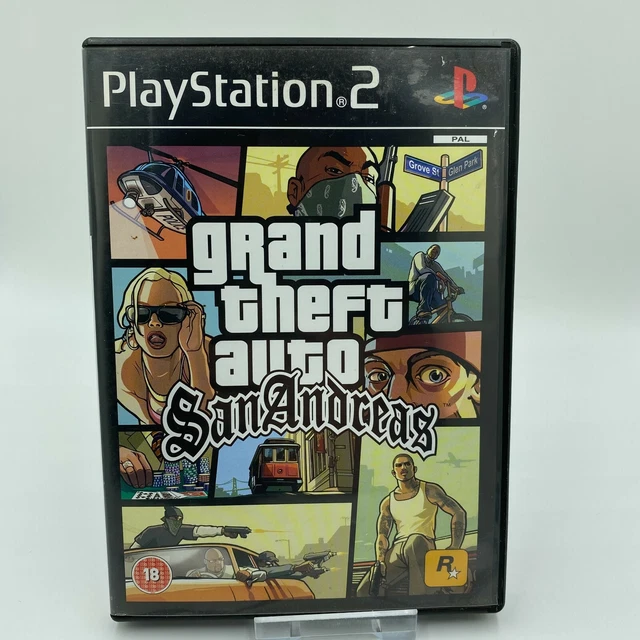 GRAND THEFT AUTO: San Andreas GTA Sony PlayStation 2 PS2 PAL Complete £ ...