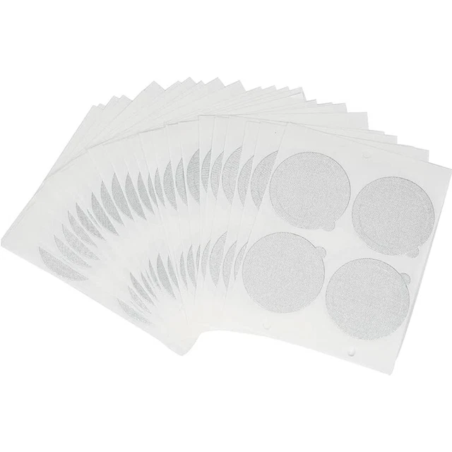 100Pcs Adhesive Aluminum Foil Lids Seals Stickers for Filling Disposable Emptyh
