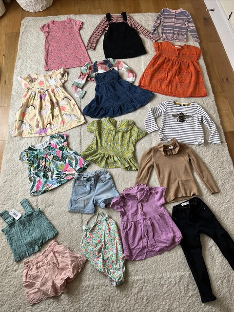 Pacchetto di vestiti estivi primavera enorme per ragazze 3 4 5 prossimo Zara Joules uccellino.