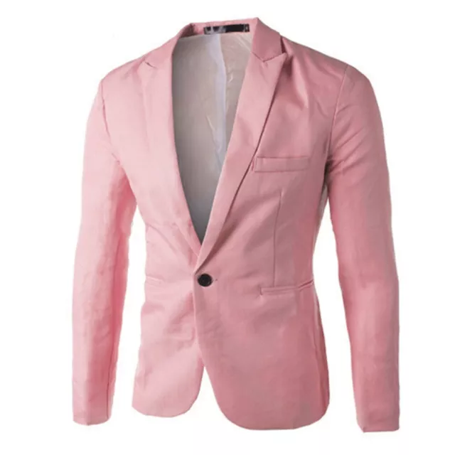 Blazer Coat Suit Business Work Formal Jacket Outwear Solid Color Casual