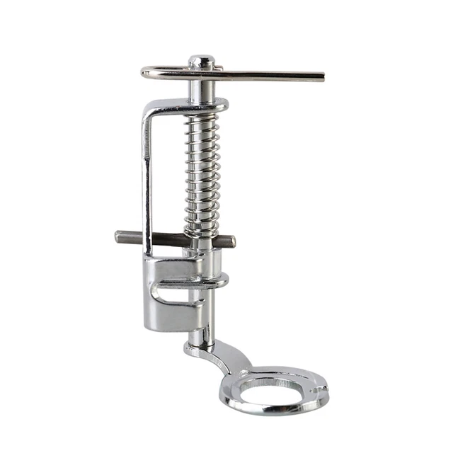 Máquina de coser de pie Darning Spring punta abierta bordada