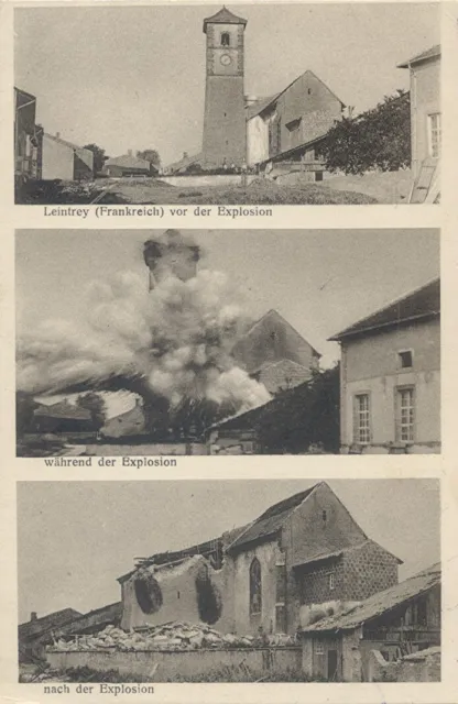 54-CPA German / Leintrey (Meurthe-et-Moselle) explosion / superb