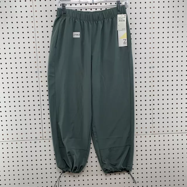 NEw Z By Zella Cropped Joggers Green Womens SMall 27x24.5 NWT $33