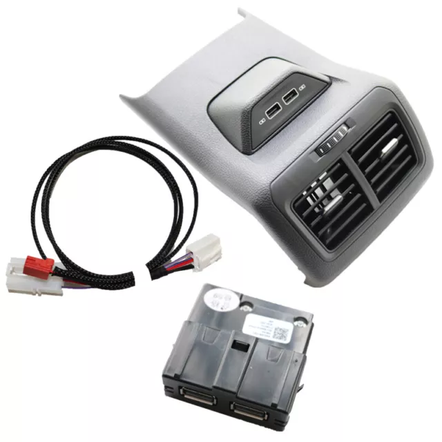 0EM 1 Set Rear Air Conditioning Outlet Armrest Vent & USB Wire For VW Golf 7 MK7