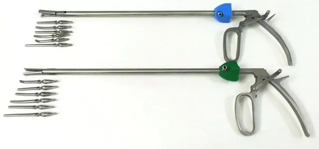 Addler Laparoscopic 10Mm Bulldog Clamp With 6 Clips  Endoscopy Reusable Inst 2Pc