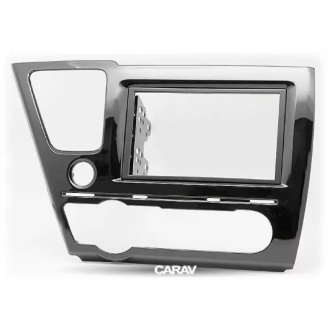 11-467 Double din Plastique Radio Carénage Panneau Voiture pour Honda Civic