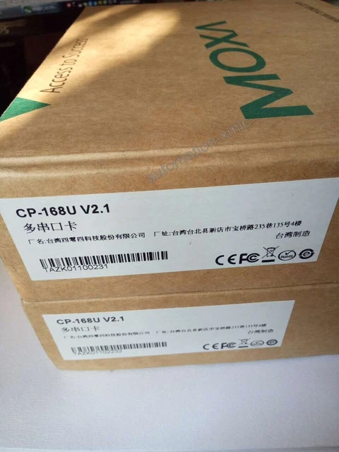 SCHEDA PORTA SERIALE MOXA CP-168U V2.1 8 RS232 scheda PCI nuovissima (spedizione DHL) #A6 EUR
