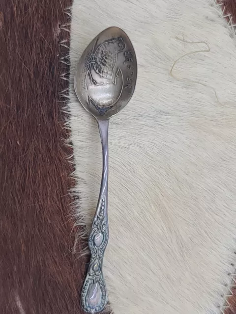 Heirloom Sterling Silver Baby Spoon 3 1/2"  2.2g