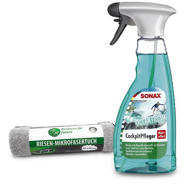 500Ml Sonax Cockpit Curatore Effetto Opaco + Panno In Microfibra Gigante