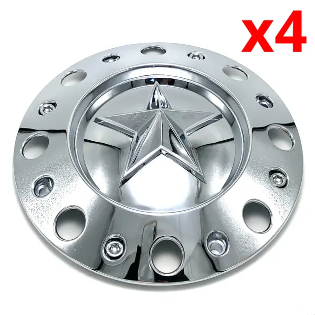 Set of 4 KMC XD Chrome Dually Center Cap for XD775 Rockstar Wheels P/N 775L239C