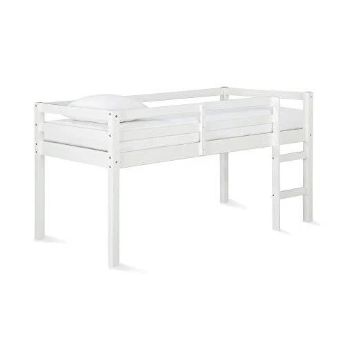 Cama loft doble Dorel Living Milton Junior, blanca