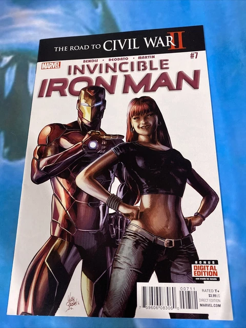 NM Invincible Iron Man 7 First Print Cameo Appearance Riri Williams Ironheart NM