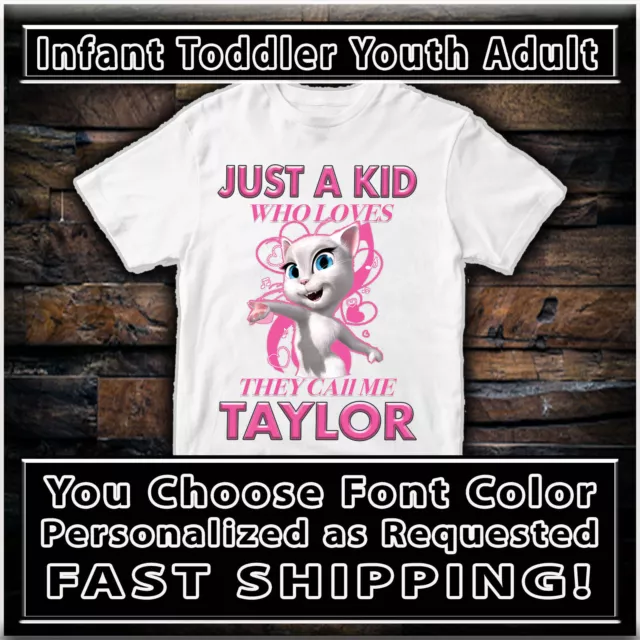 Talking Angela T Shirt Personalized Gift Tshirt Custom Clothing Apparel Kid Girl