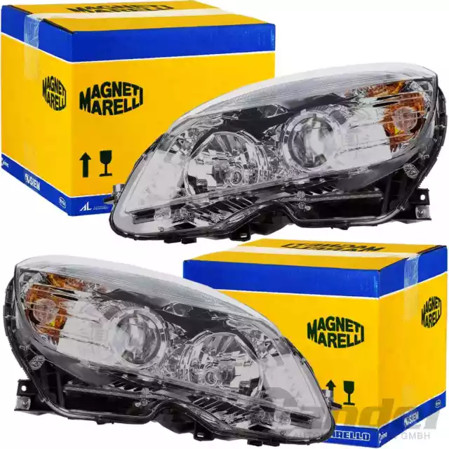 2x MAGNETI MARELLI Phares H7 Li + Ré Convient pour Mercedes Classe C W204