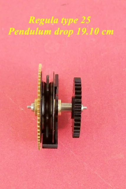 Regula type 25 time side chain ratchet wheel,  standard 19.10 cm pendulum drop.
