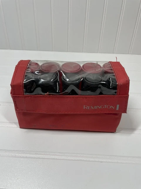 Remington Solutions Travel Hot Curlers Rollers rubber Ceramic w/clips