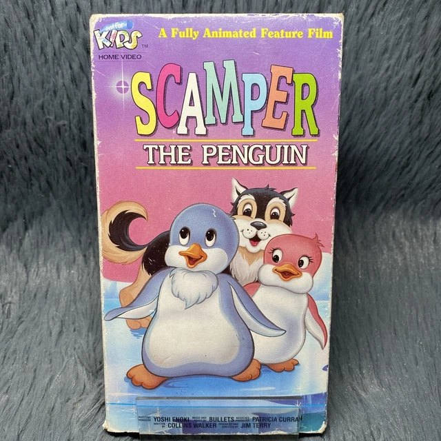 SCAMPER THE PENGUIN VHS Tape 1989 Just For Kids Home Video Animated ...