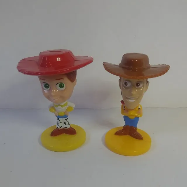 EUC Kellogg's Disney Bobbleheads Toy Story Woody and Jessie Set of 2