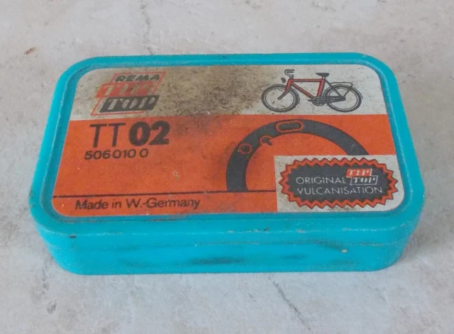 Ancienne Boîte De Réparation Simson Pour Vélo - Kit De Vulcanisation Rouge - Vintage #2