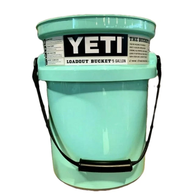 YETI 5 GALLON Seafoam Green Loadout Impact Resistant Fishing Utility